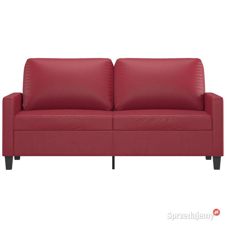 2osobowa sofa winna czerwień 140 sztuczna skóra Warszawa sprzedam