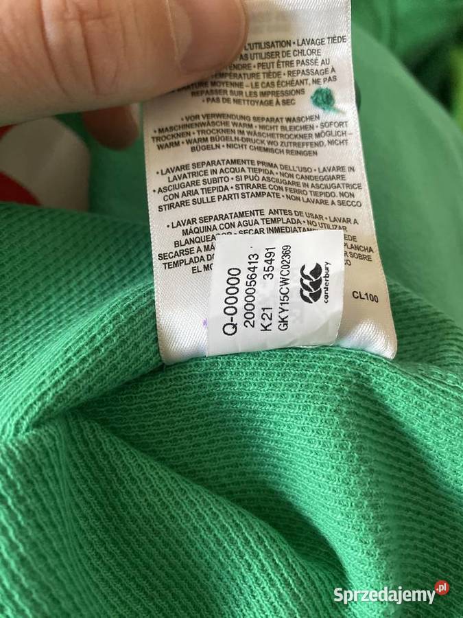 NOWA Rugby IRLANDIA Canterbury Długi rękaw S Pozostałe dolnośląskie