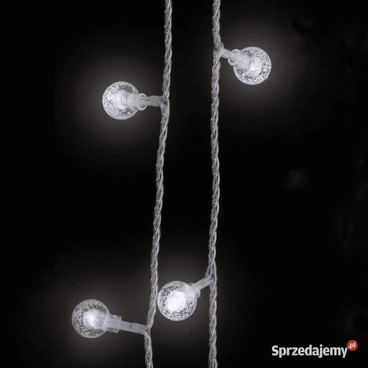 Lampki świąteczne 20 m 200 diod LED zimna biel 8 Warszawa