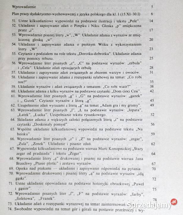 Język polski Kl 1 Materiały metodyczne Zeszyt 2 Rok wydania 1992 Chełm