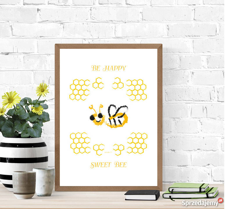 Plakat z pszczołą psczółka plakat dzieci