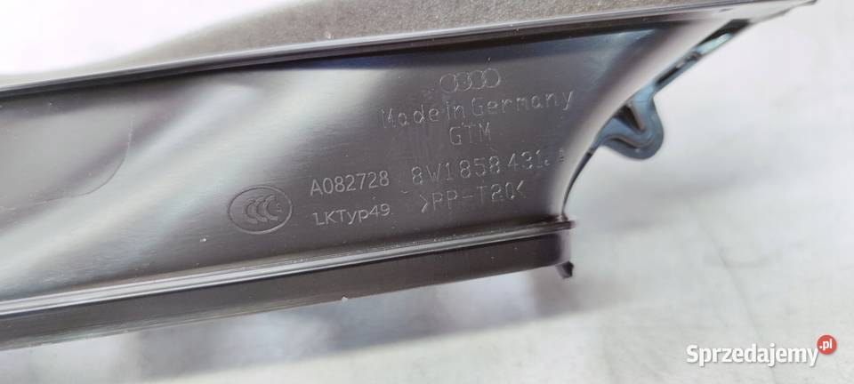 KANAŁ POWIETRZNY TUNEL AUDI A4 B9 8W1858431A śląskie Przystajń