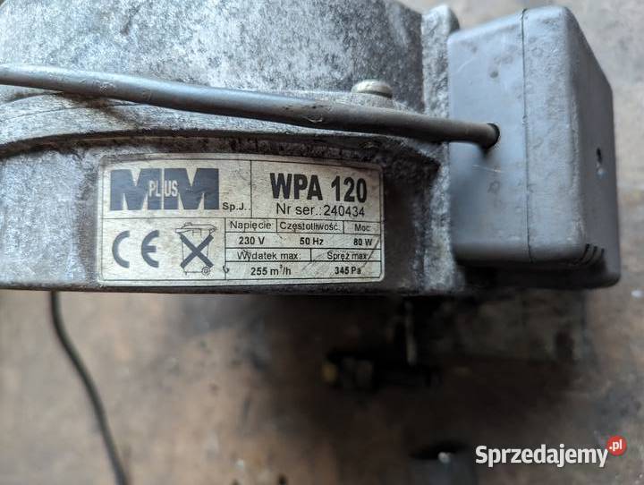 Dmuchawa wentylator pieca CO CO M Plus M WPA 120 Widawa