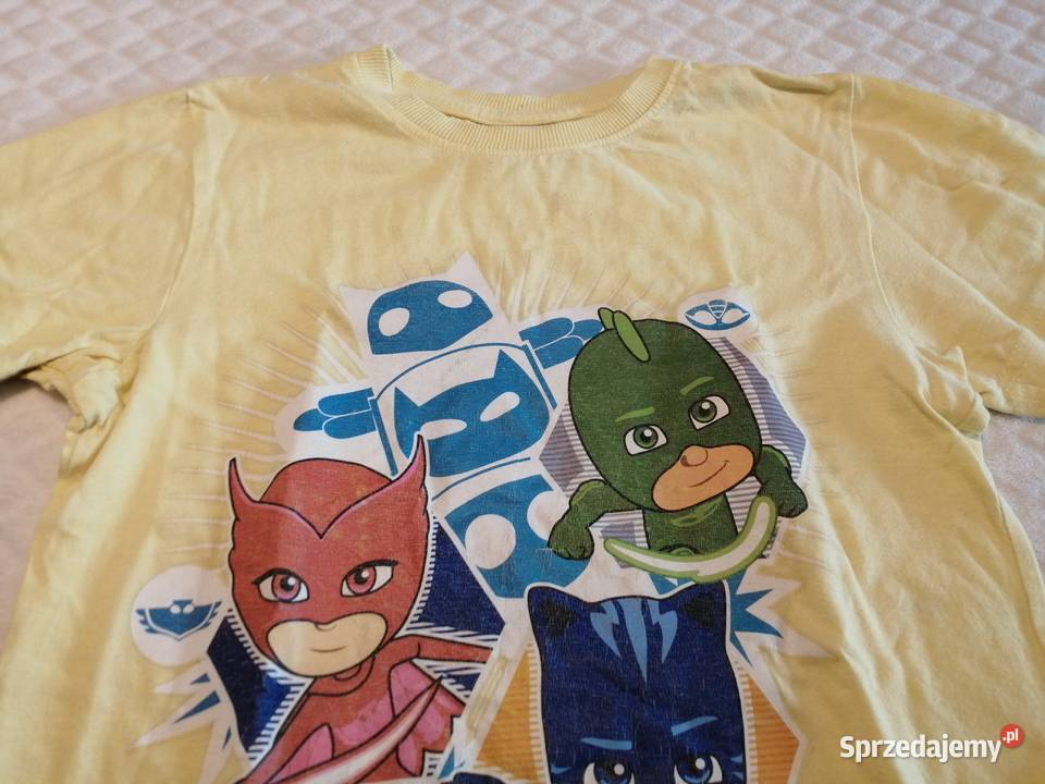 Koszulka żółta Tshirt Pidżamersi 128 E Plus M Czeladź sprzedam