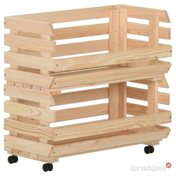 Wózek na warzywa 57x30x80 lite drewno sosnowe Pozostałe mazowieckie Warszawa
