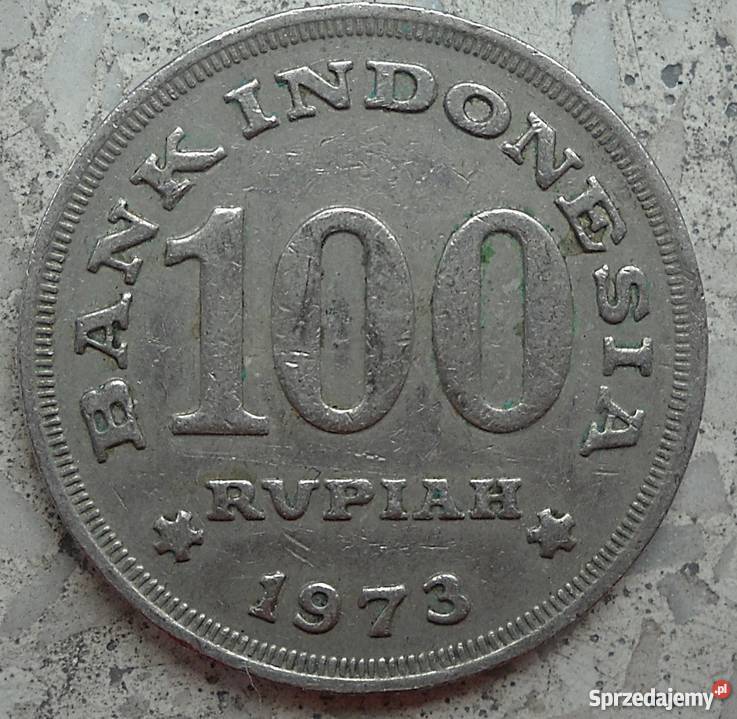 INDONEZJA100 RUPII1973 rMIEDŻNIKIEL DYKTATURA Numizmatyka sprzedam