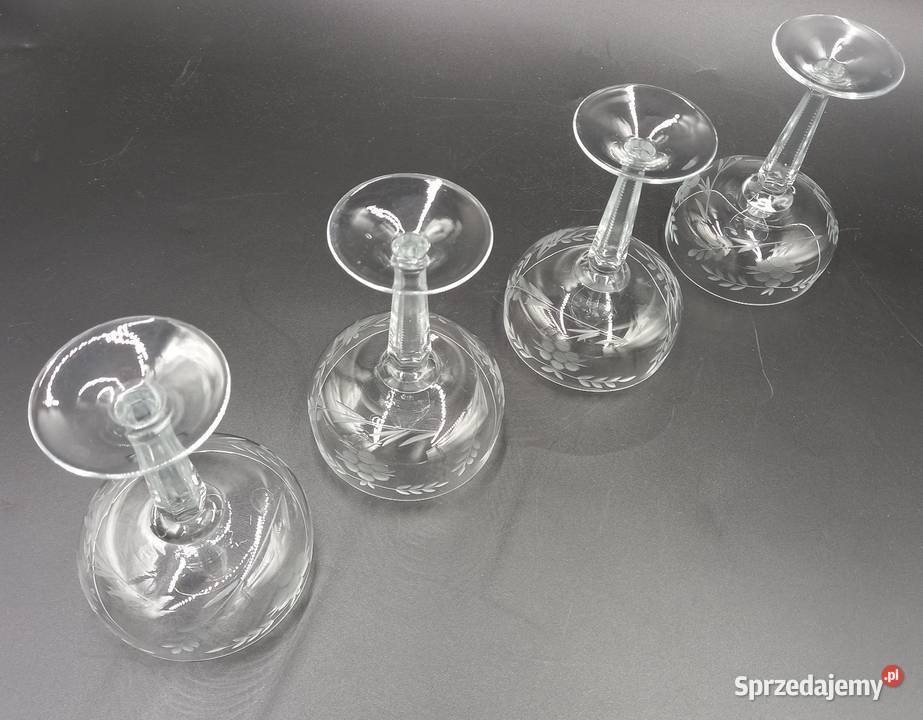 Kryształowe kieliszki Huta szkła Zawiercie Wrocław