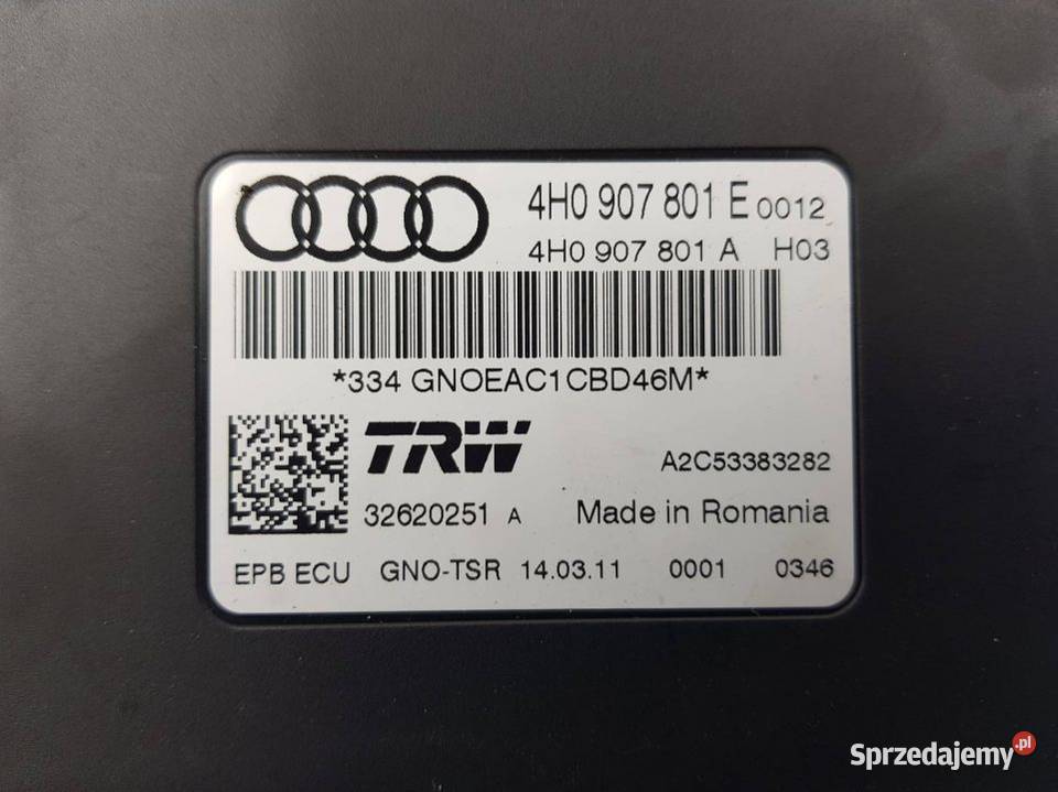 MODUŁ 4H0907801E 4H0907801A AUDI A8 D4 LEGAL osobowe Lipno
