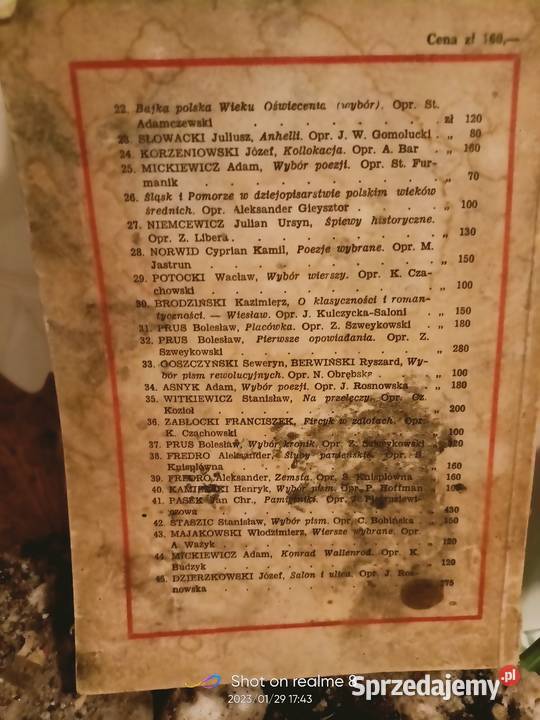 Wybór poezji Słowackiego książki prezenty Warszawa