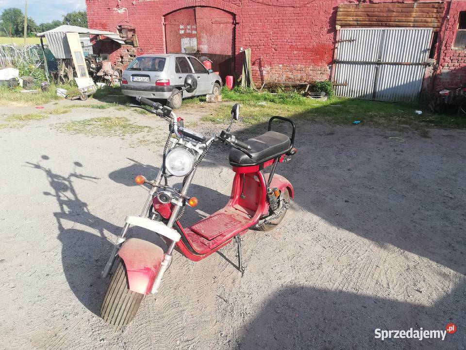 Skuter elektryczny Chopper SPRAWNY ale bez nieuszkodzony Trzebiel