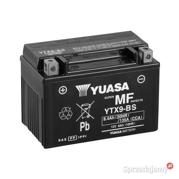 Akumulator motocyklowy 84Ah 135A YUASA YTX9BS wielkopolskie Poznań sprzedam