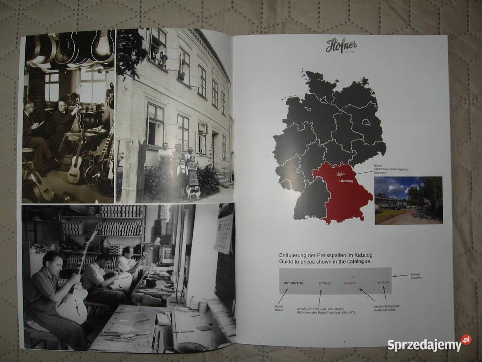 Hofner 2022 Confidental guitar catalog katalog