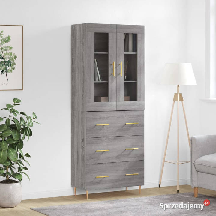 Witrynka szary dąb sonoma 695x34x180 materiał mazowieckie Warszawa