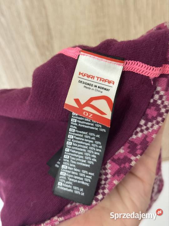 Czapka Kari Traa 100 wool wełna norweski wzór Skarżysko-Kamienna