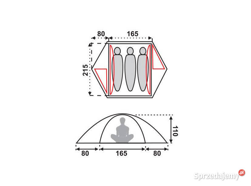 Namiot 3osobowy Fjord Nansen Veig Pro III 35 Radom