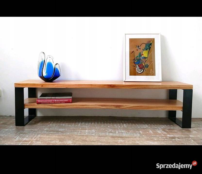 Szafka konsola RTV loft Dąb Dębowa konstrukcja Bartoszyce sprzedam