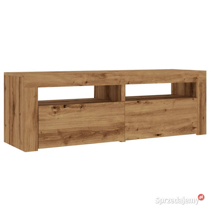 Szafka pod TV z oświetleniem LED dąb artisan mazowieckie Warszawa