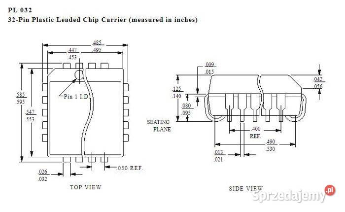 Adapter CNVPLCCEP1M32 PLCC32 do DIP28 adapter Łódź