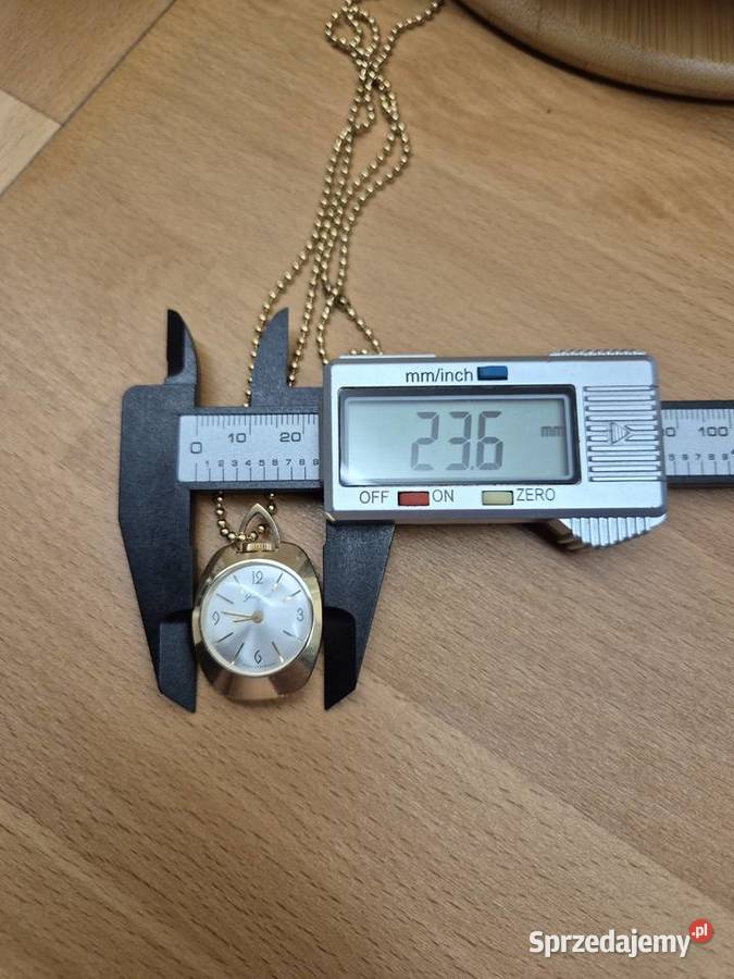 Rzadki zegarek naszyjnik Glashutte Chorzów