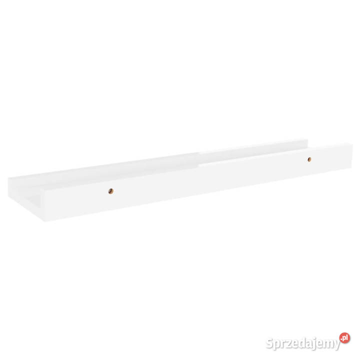 Półki ścienne 4 wysoki połysk białe 40x9x3 Warszawa sprzedam