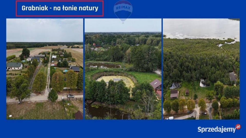 Działka z własnym stawem jeziorze Sumin rolna Nieruchomości Grabniak