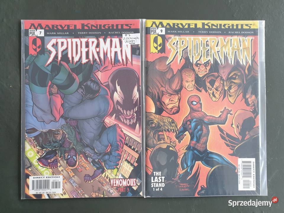 Marvel Knights SpiderMan 8 oryginalnych komiksów Gdynia