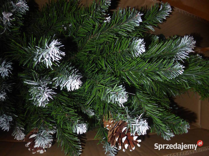 Nowa Piękna CHOINKA sztuczna JODŁA z SZYSZKAMI Wrocław