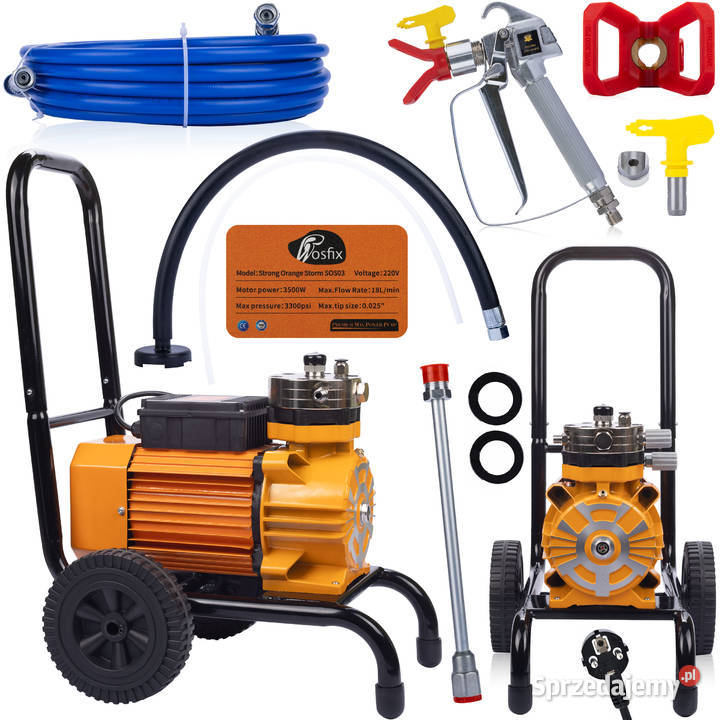 Agregat malarski AIRLESS hydrodynamiczny ROSFIX małopolskie Ludźmierz