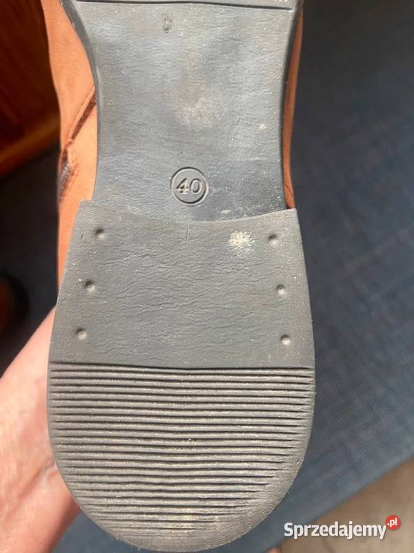 Skórzane botki Carinii 40 Legnica