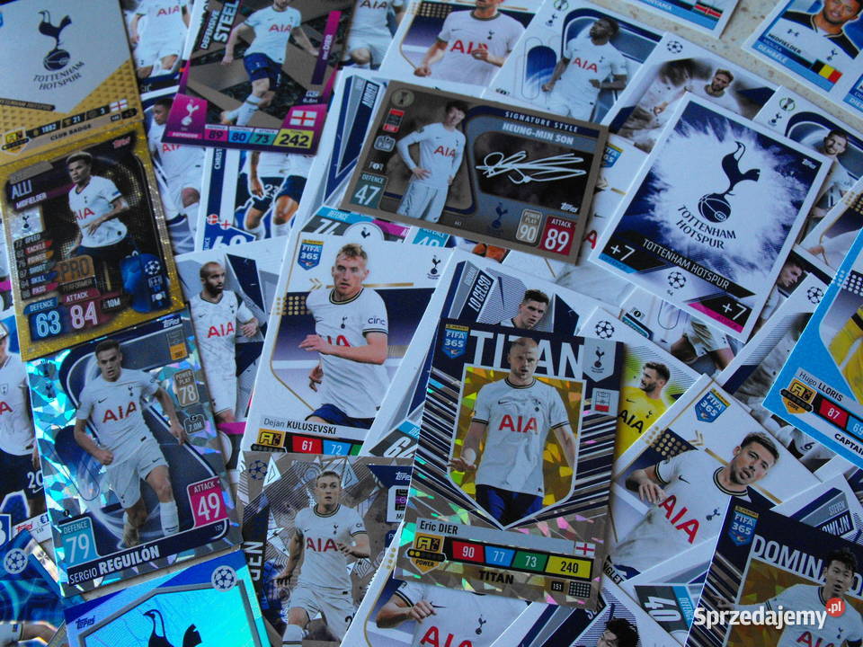 TOTTENHAM HOTSPUR zestaw kart FIFA 365 PANINI i Mykanów