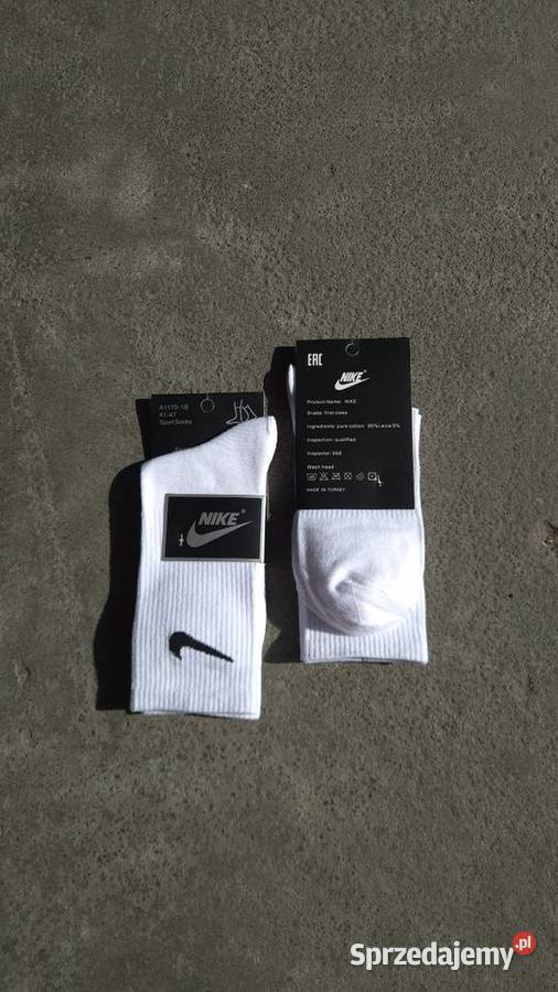 Skarpetki Nike zestaw 10 par 100 Odzież codzienna Warszawa sprzedam