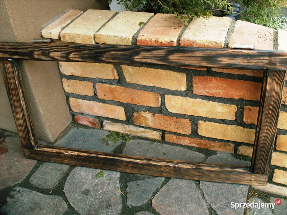 Stare okno rama okienna retro loft lustro Ełk