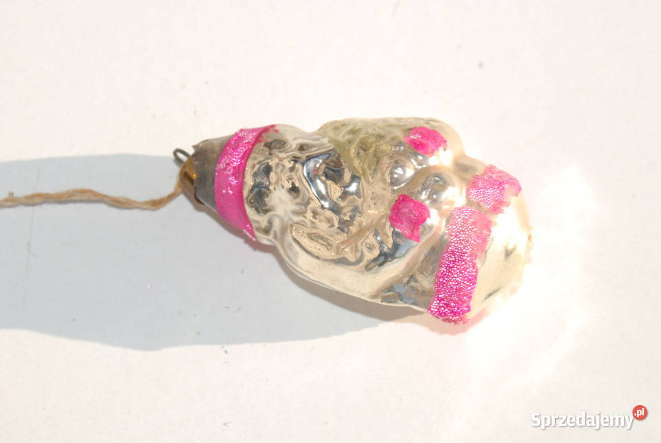 Stara bombka bańka ozdoba choinkowa Mikołaj Cieszyn