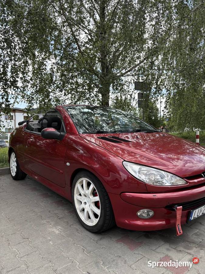 Peugeot 206CC 16 benzyna 2002r car audio kurtyny powietrzne Lublin