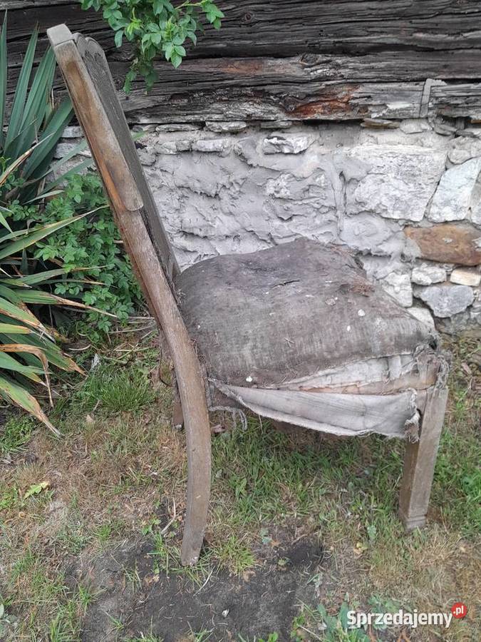 Stary zabytkowy fotel baza do renowacji zabytek Dąbrowa Górnicza