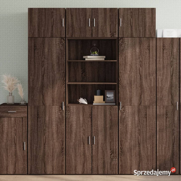 Wysoka szafka brązowy dąb 70x425x185 WM3281377