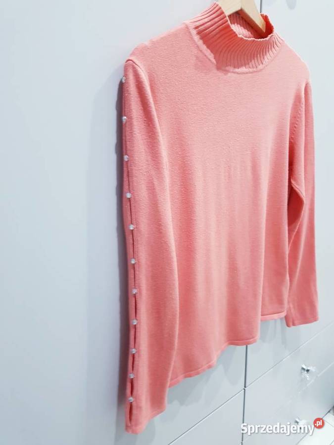 Damski dzianinowy sweter z kryształkami Dąbrowa Górnicza