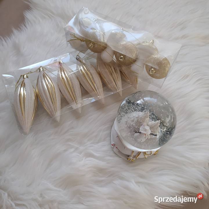 Kula śnieżna sople grzybki złote białe Koszalin