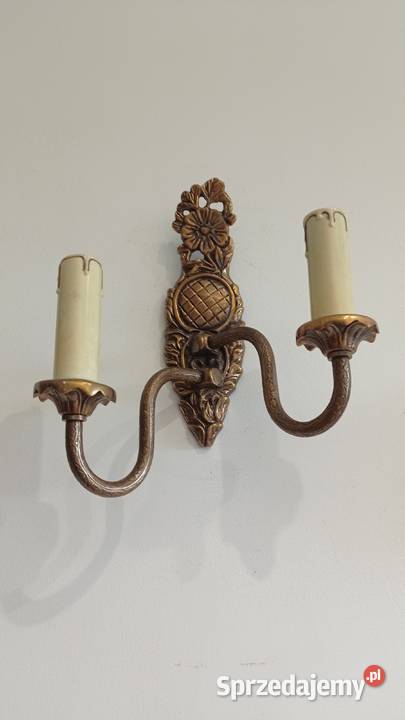 Stare mosiężne kinkiety klinkiety Włocławek sprzedam