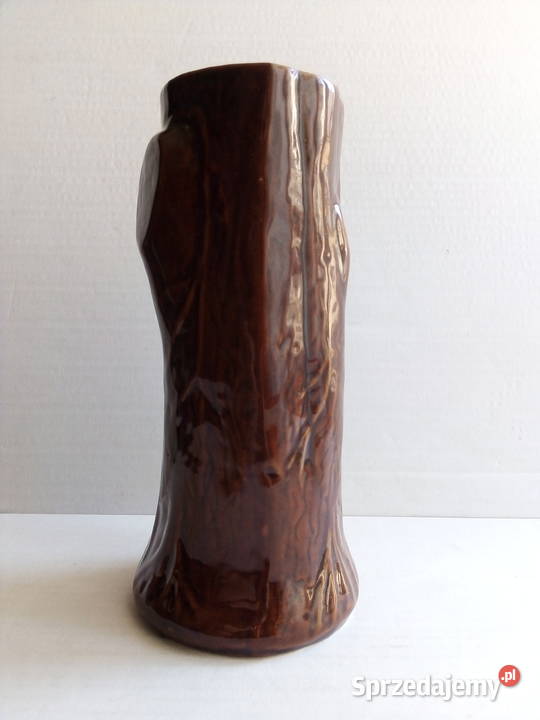 wazon pień pieniek porcelit vintage PRL Dekoracje i ozdoby Częstochowa sprzedam