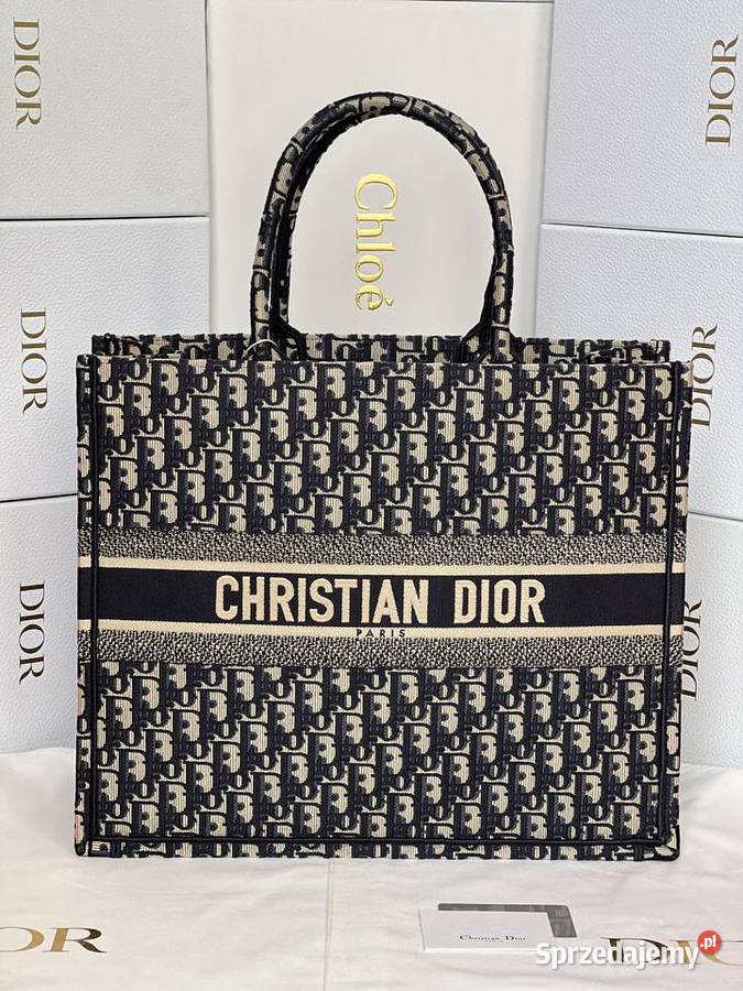 Torebka Dior Tote Book Dark Blue Dla kobiet Warszawa