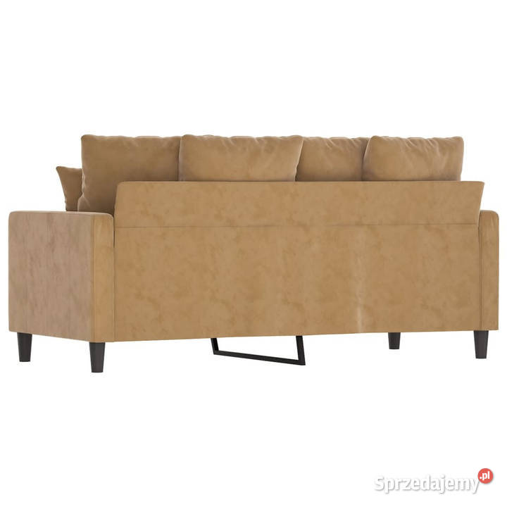 Sofa 2osobowa brązowa 140 tapicerowana aksamitem Warszawa
