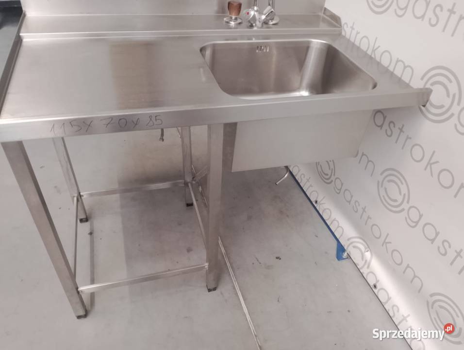 Stół załadowczy ze zlewem zawieszany 115x70x85 Wrocław