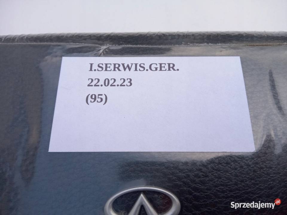 DOKUMENTACJA SASZETKA NIEMIECKI INFINITI Q50 V37 Nowy Tomyśl