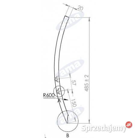 Horsch dłuto grządzieli 40X20X485wzmacniane Sieradz