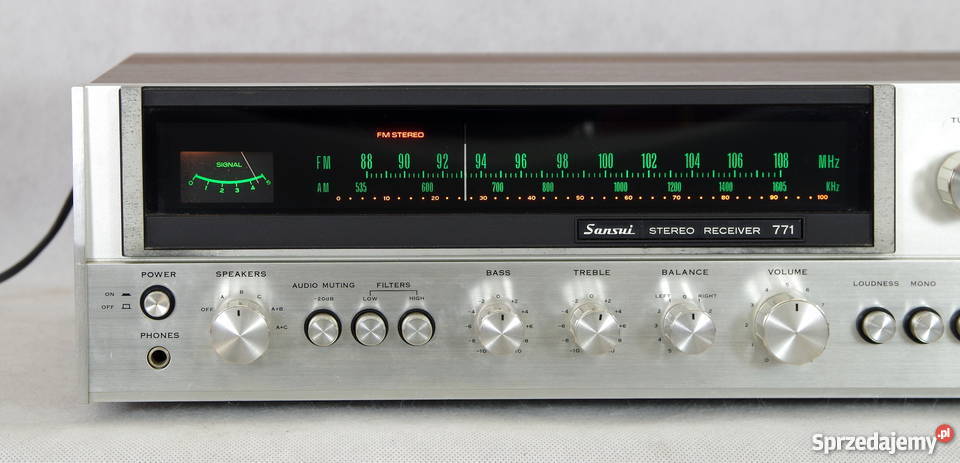 Sansui 771 super amplituner vintage w fajnym Szczodre