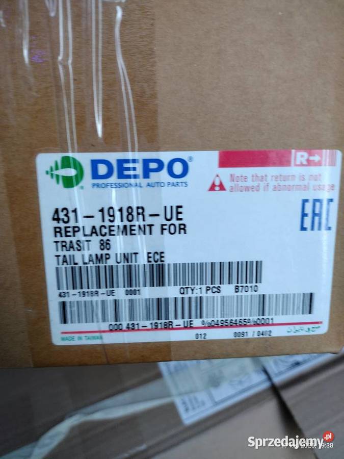 Lampa tylna Ford Transit 1986 2000 prawa nowa Wrocław