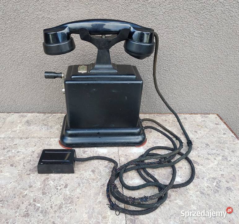 Televerkstaden Goteborg stary telefon na korbkę Tczew