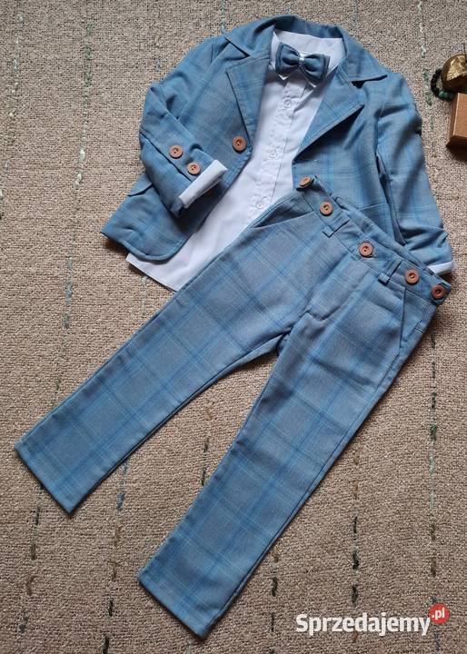 Garnitur niebieski 4czesciowy chłopca Folletti Lublin