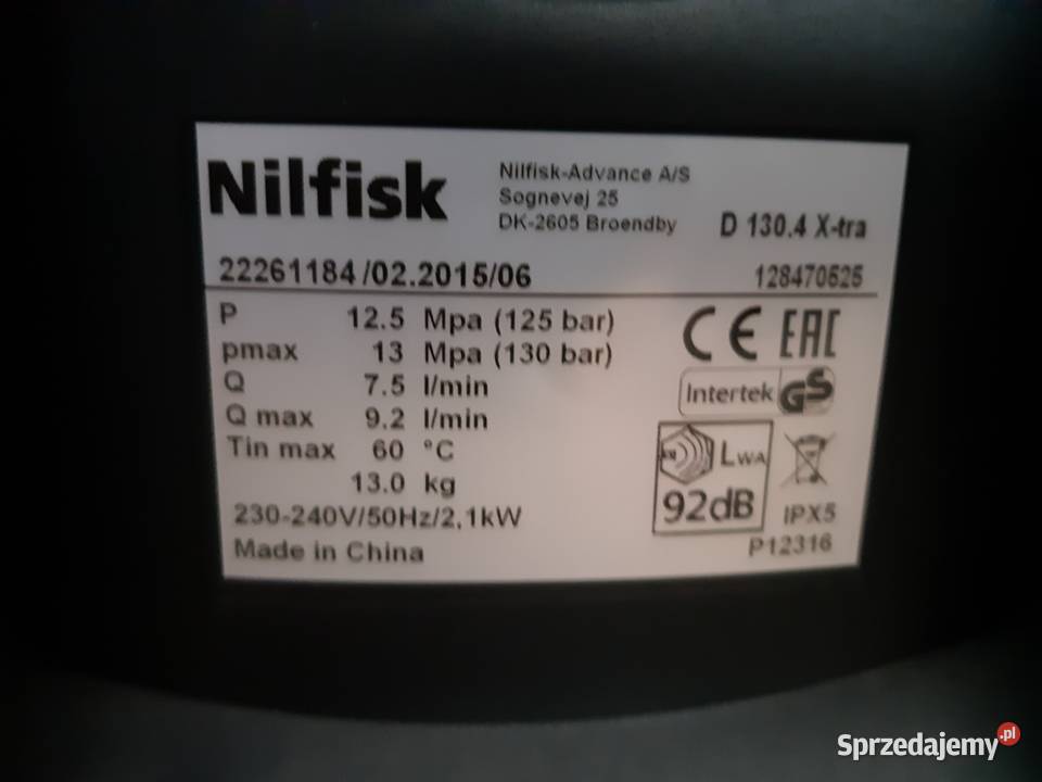 Nowa myjka nilfisk 130 bar karcher do domu Lublin